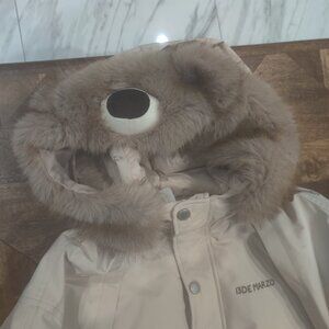 13DE Marzo down bear hood jacket size L New oversized